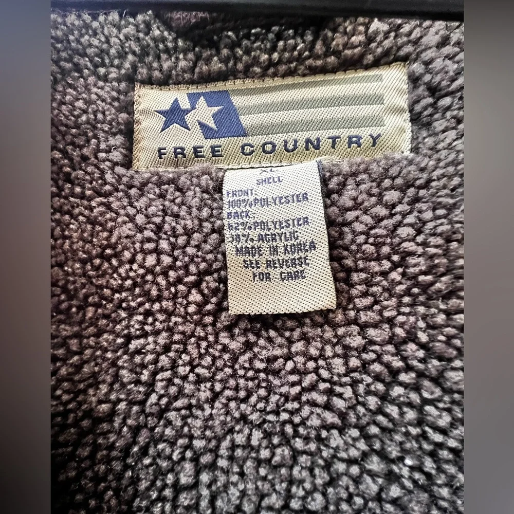 Luxe brown “suede” like feel men’s jacket, XL - Picture 4 of 4